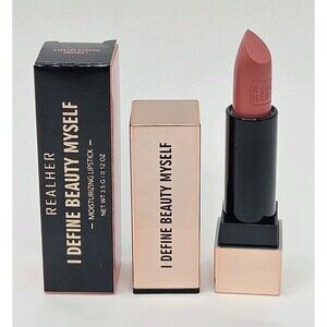 Realher Moisturizing Lipstick I DEFINE BEAUTY MYSELF Dusty Pink New In Box